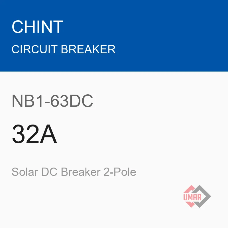Chint NB1-63DC 32A Solar DC Breaker 2-Pole