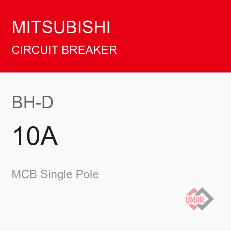 Mitsubishi BH-D 10A MCB Single Pole
