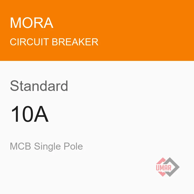 Mora Standard 10A MCB Single Pole