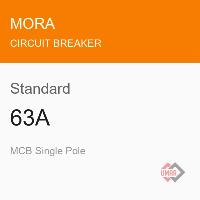 Mora Standard 63A MCB Single Pole