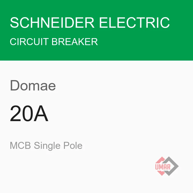 Schneider Electric Domae 20A MCB Single Pole