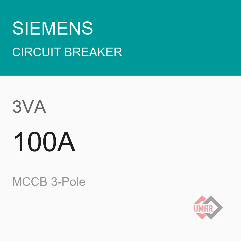 Siemens 3VA 100A MCCB 3-Pole