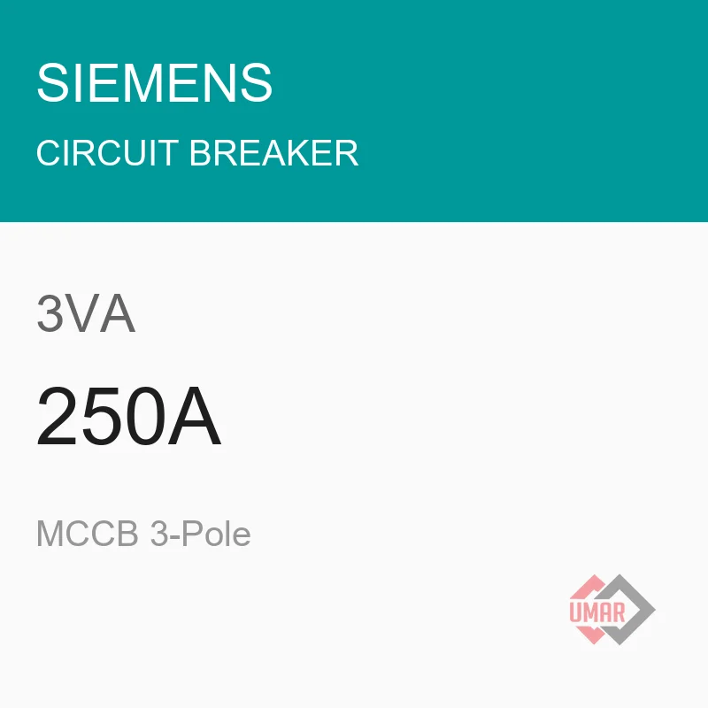 Siemens 3VA 250A MCCB 3-Pole