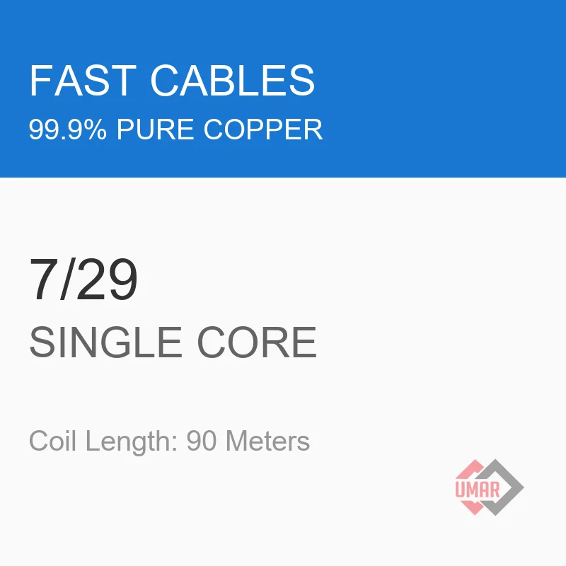 Fast Cables 7/29 Single Core Copper Wire