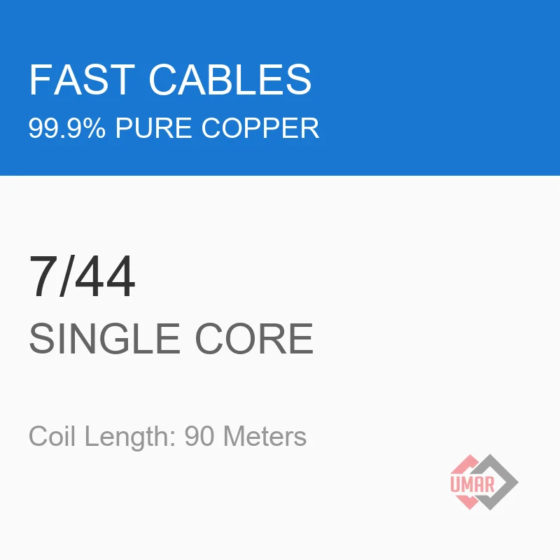 Fast Cables 7/44 Single Core Copper Wire