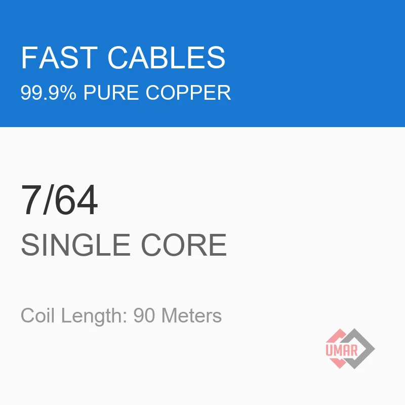 Fast Cables 7/64 Single Core Copper Wire