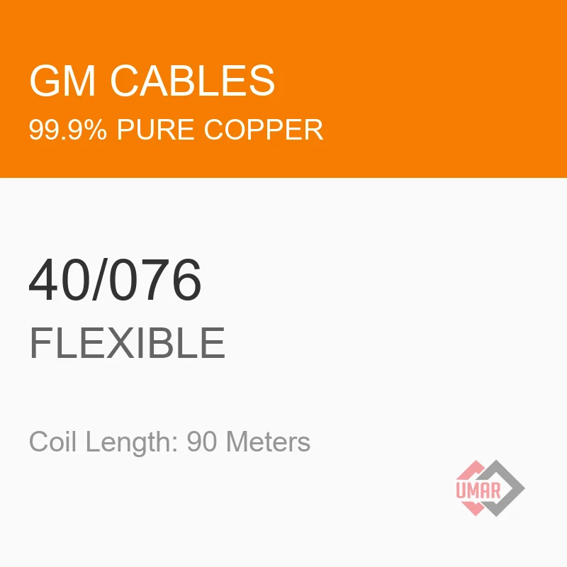 GM Cables 40/076 Flexible Copper Wire