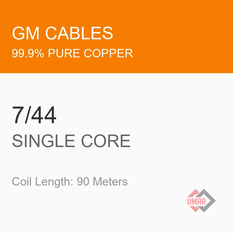 GM Cables 7/44 Single Core Copper Wire