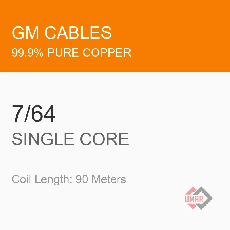 GM Cables 7/64 Single Core Copper Wire