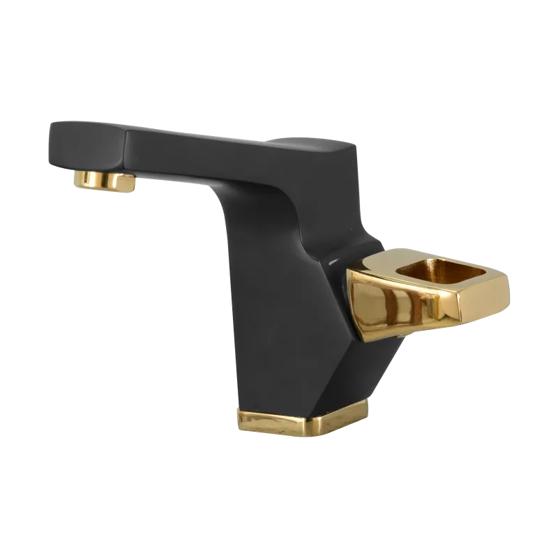Basin Mixer Mars Matt Black Gold Single Lever