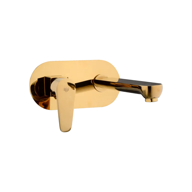 CONCEALED BASIN MIXER OVAL PVD FULL GOLD