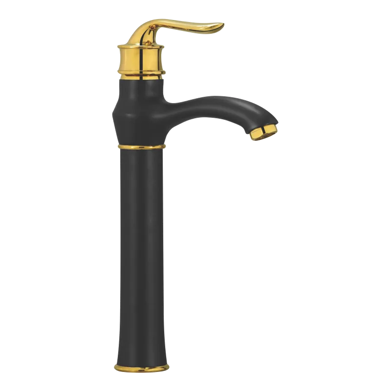 Vanity Bowl Mixer Ideal Matt Black Gold