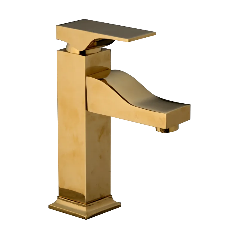 Vanity Bowl Mixer Recta Pvd Full Gold