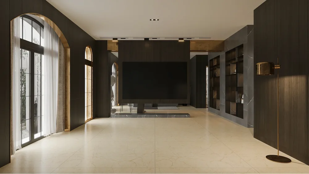 Ghani Amber Stone Polished Porcelain Tile variant 2
