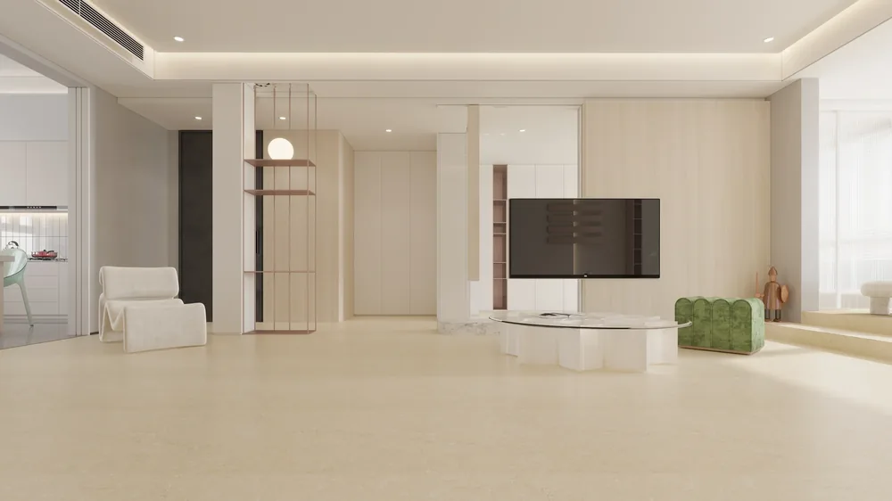 Ghani Biscuit Matt Porcelain Tile variant 2