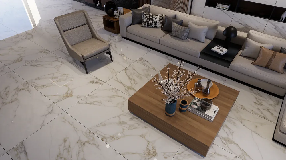 Ghani Calacatta Elite Polished Porcelain Tile variant 4