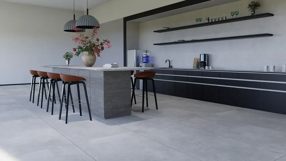 Ghani Cloudcrete Matt Porcelain Tile variant 4