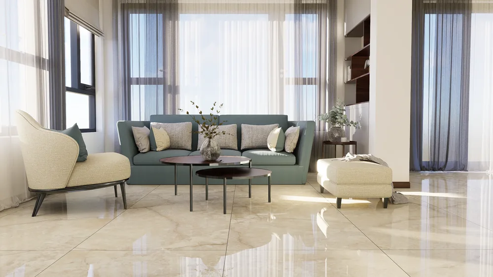 Ghani Crema Dune Polished Porcelain Tile variant 4