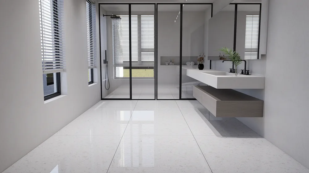 Ghani Crystal White (36×72) PG-918041 Polished Porcelain Tile variant 4