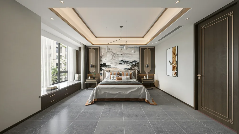 Ghani Graphite Veil Matt Porcelain Tile variant 2