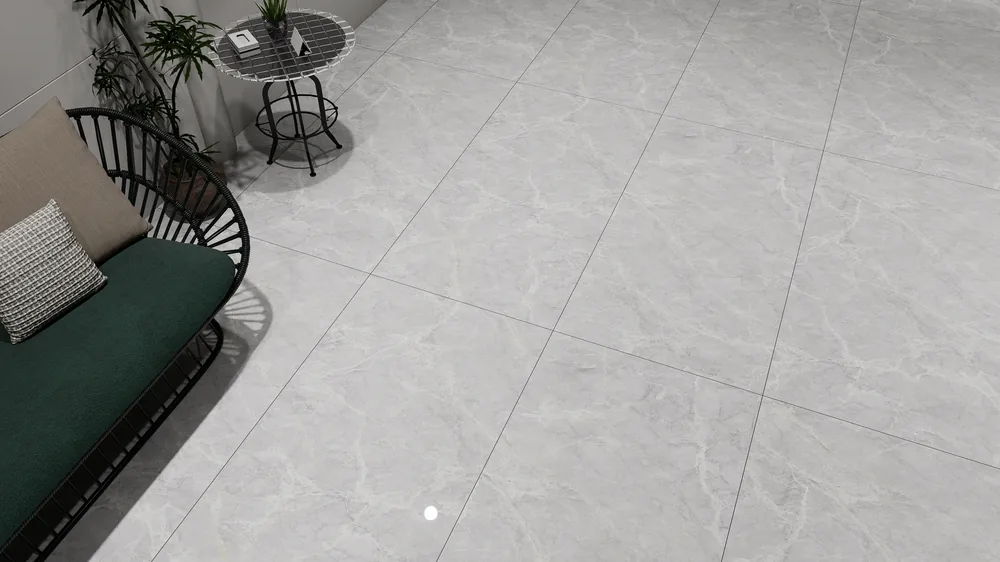 Ghani Grey Carrara Polished Porcelain Tile variant 4
