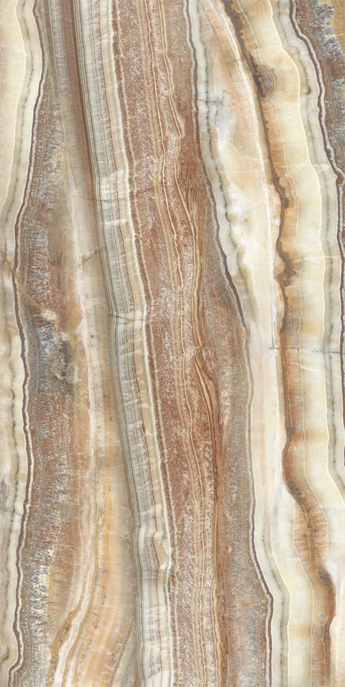Ghani Onyx Amber Polished Porcelain Tile variant 2
