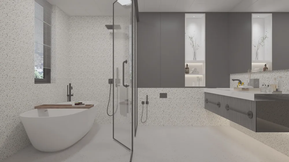 Ghani Pebble Matt Porcelain Tile variant 2