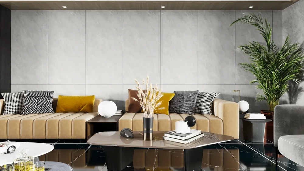 Ghani Silver Dune Polished Porcelain Tile variant 4