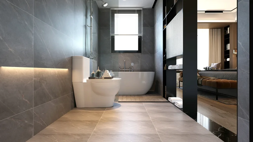 Ghani Slate Storm Matt Porcelain Tile variant 4