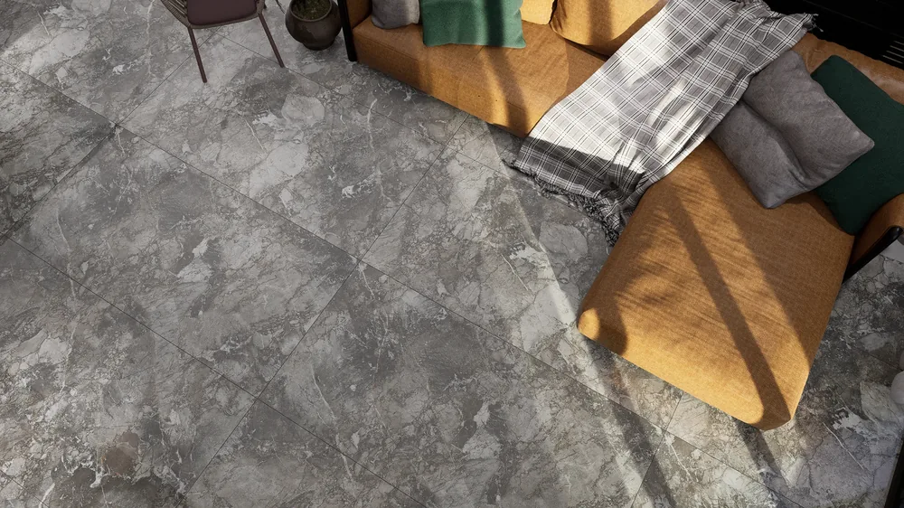 Ghani Smoked Quarry Polished Porcelain Tile variant 4