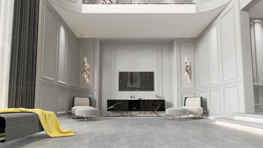 Ghani Steel Mist Matt Porcelain Tile variant 2