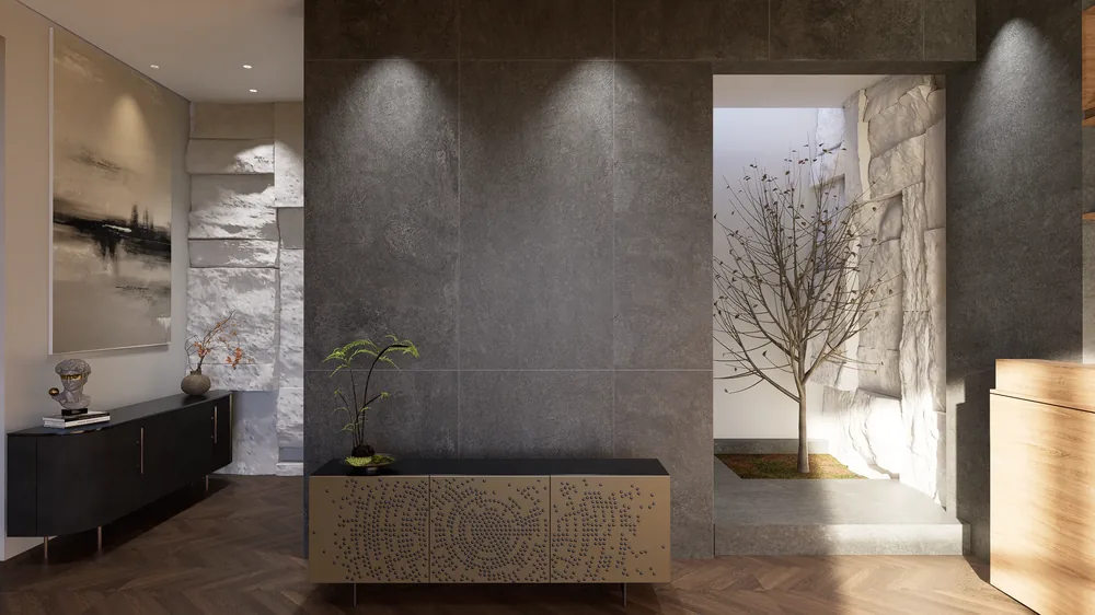 Ghani Tenebris Matt Porcelain Tile variant 4