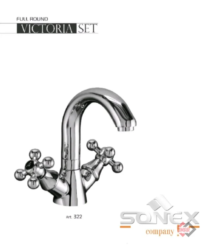 Basinmixer round chrome victoria 322