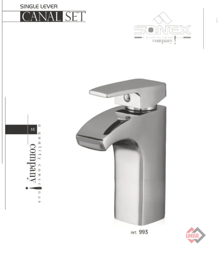 Basinmixer lever chrome Canal 993-CP