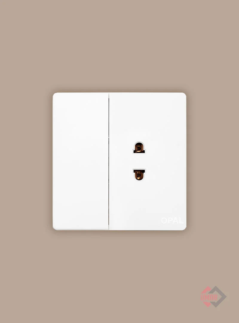 Opal 1 Switch + 1 Socket (Prium Series)