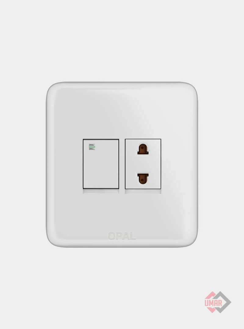 Opal 1 Switch + 1 Socket (Royal Series)