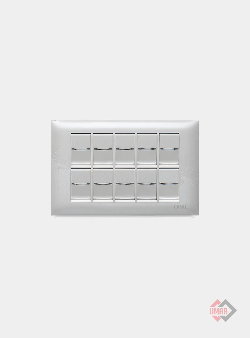 Opal 10 Gang Switch (Rose Series)