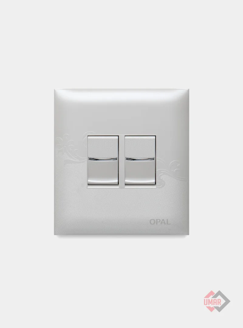 Opal 2 Gang Switch (Rose Series)