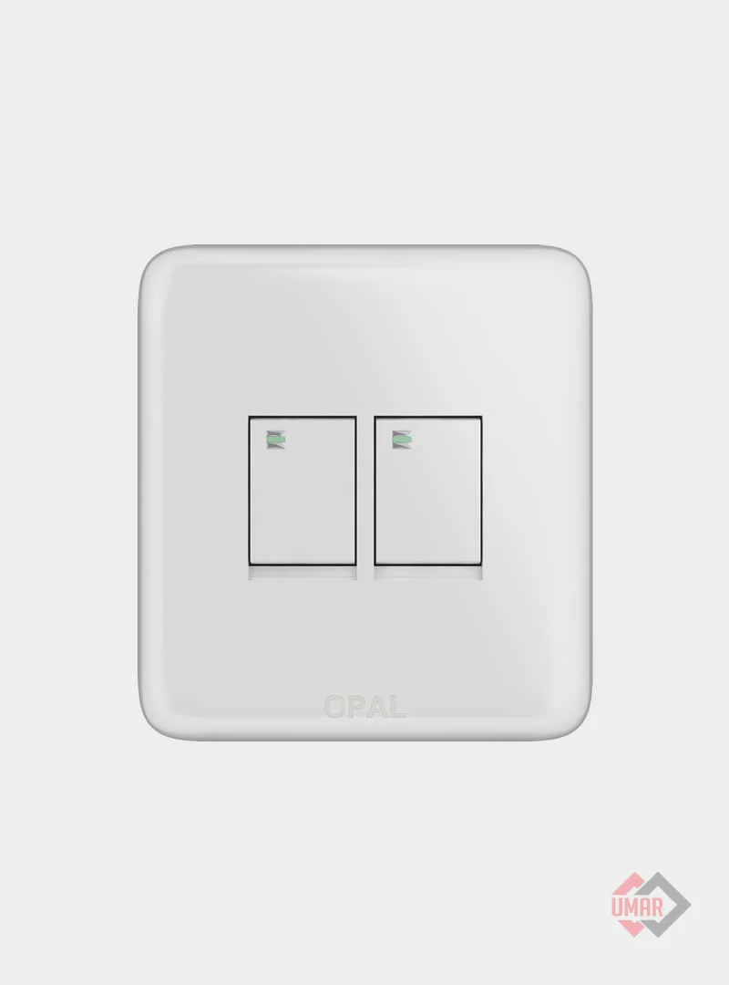 Opal 2 Gang Switch (Royal Series)