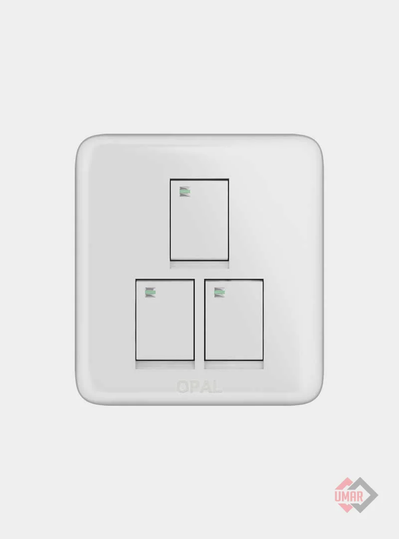 Opal 3 Gang Switch (Royal Series)