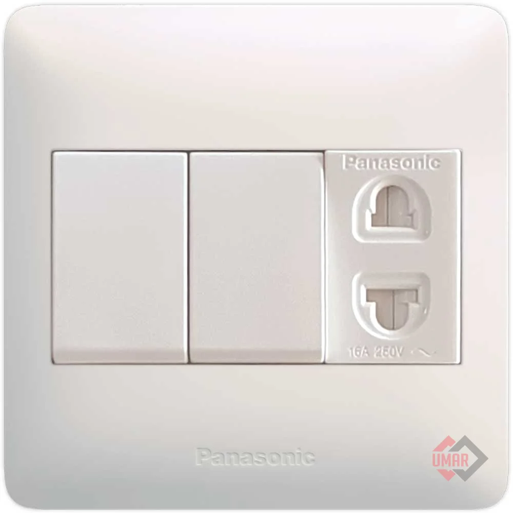 Panasonic 2 Switch+1 Socket (Simplus Series)