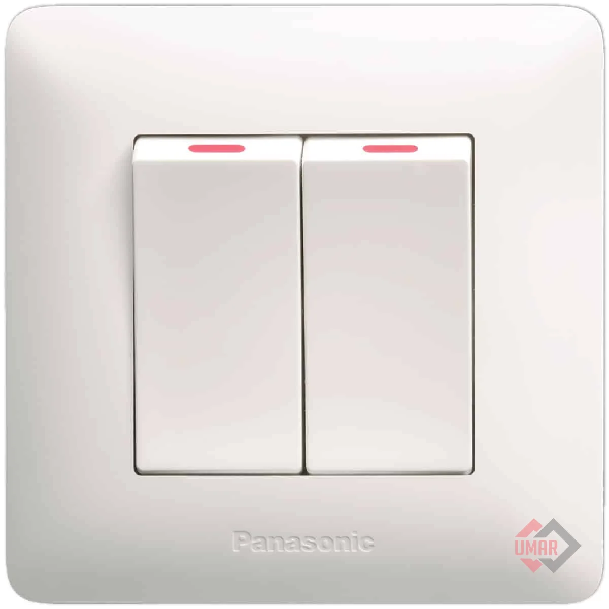 Panasonic 2G 1-Way Switch-White (Simplus Series)