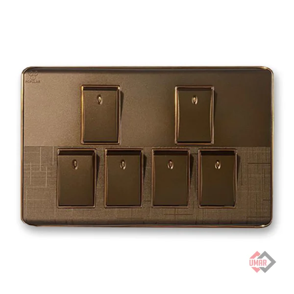 6 Gang 1 way Switch 4