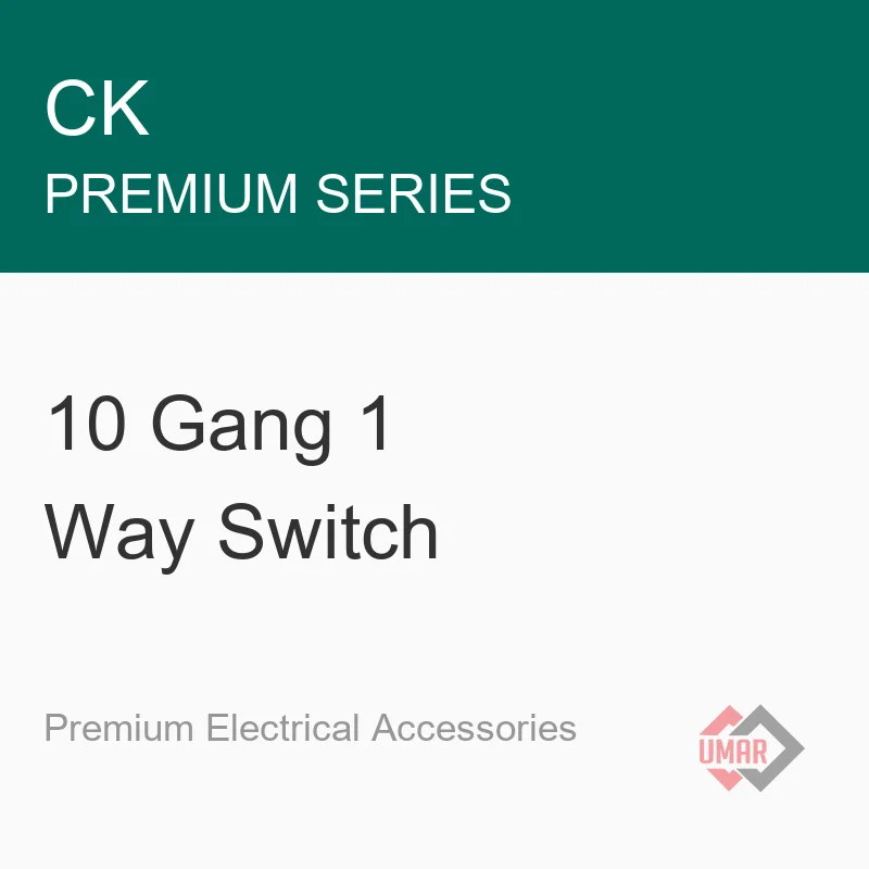 CK 10 Gang 1 Way Switch (Premium Series)
