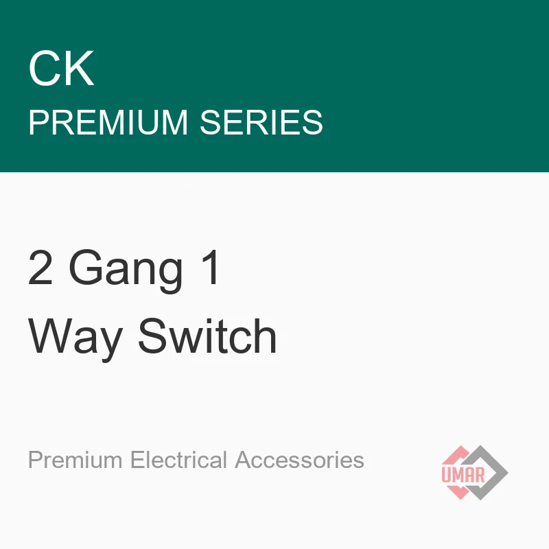 CK 2 Gang 1 Way Switch (Premium Series)
