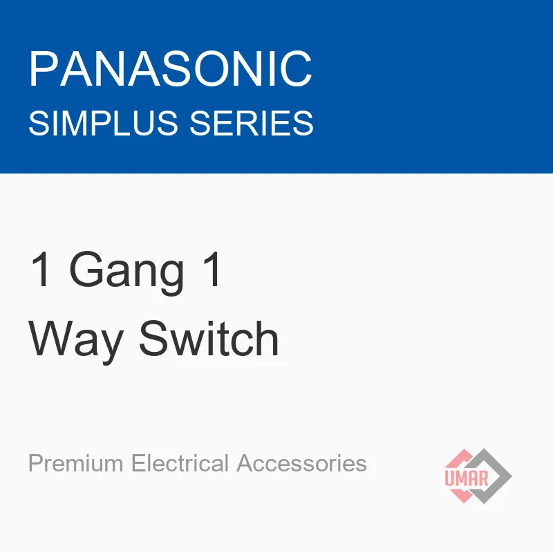 Panasonic 1 Gang 1 Way Switch (Simplus Series)