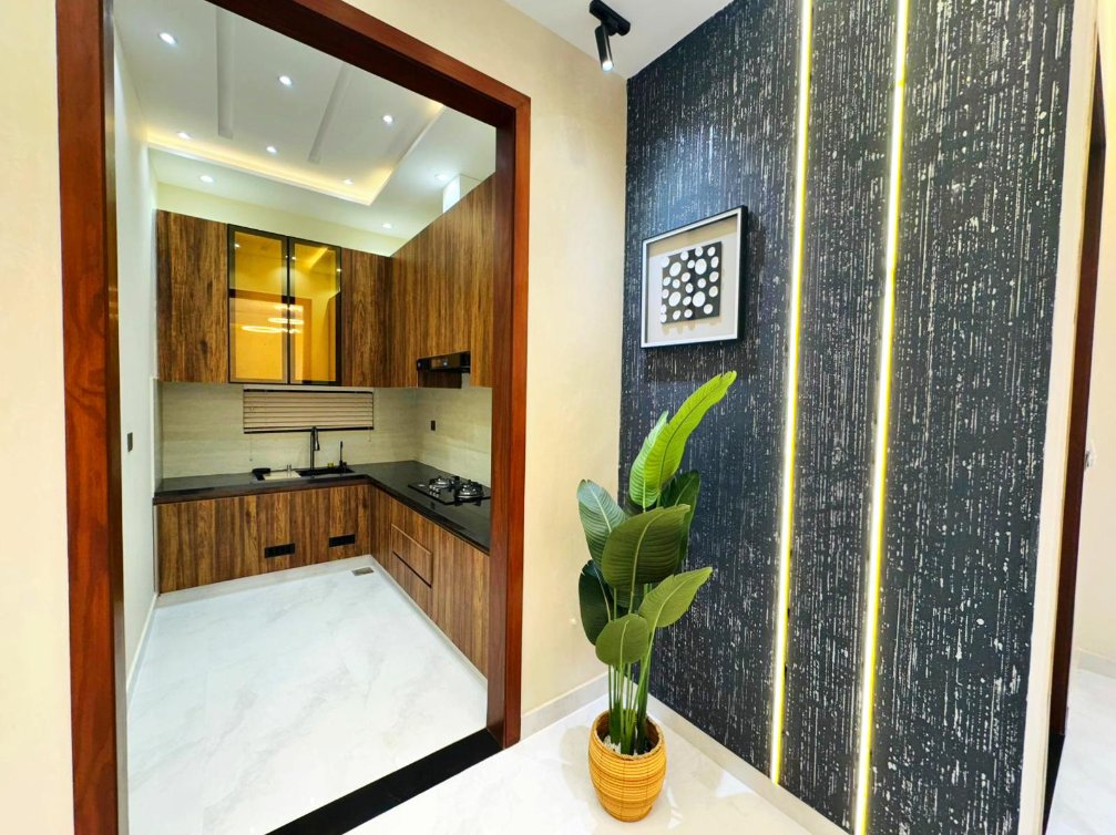 Wood-finish kitchen